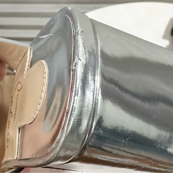🌺CHRISTIAN LOUBOUTIN🌺 Arkenmule Silver Rainbow Mule Sandal Size: 36.5 - Picture 9 of 15